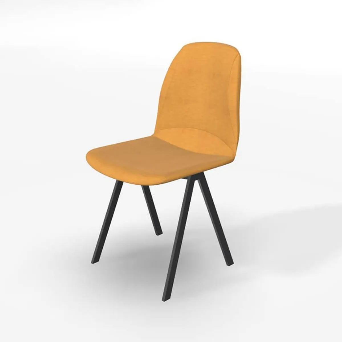 Ona - Chaise de salle à manger moderne en tissu — vue 3
