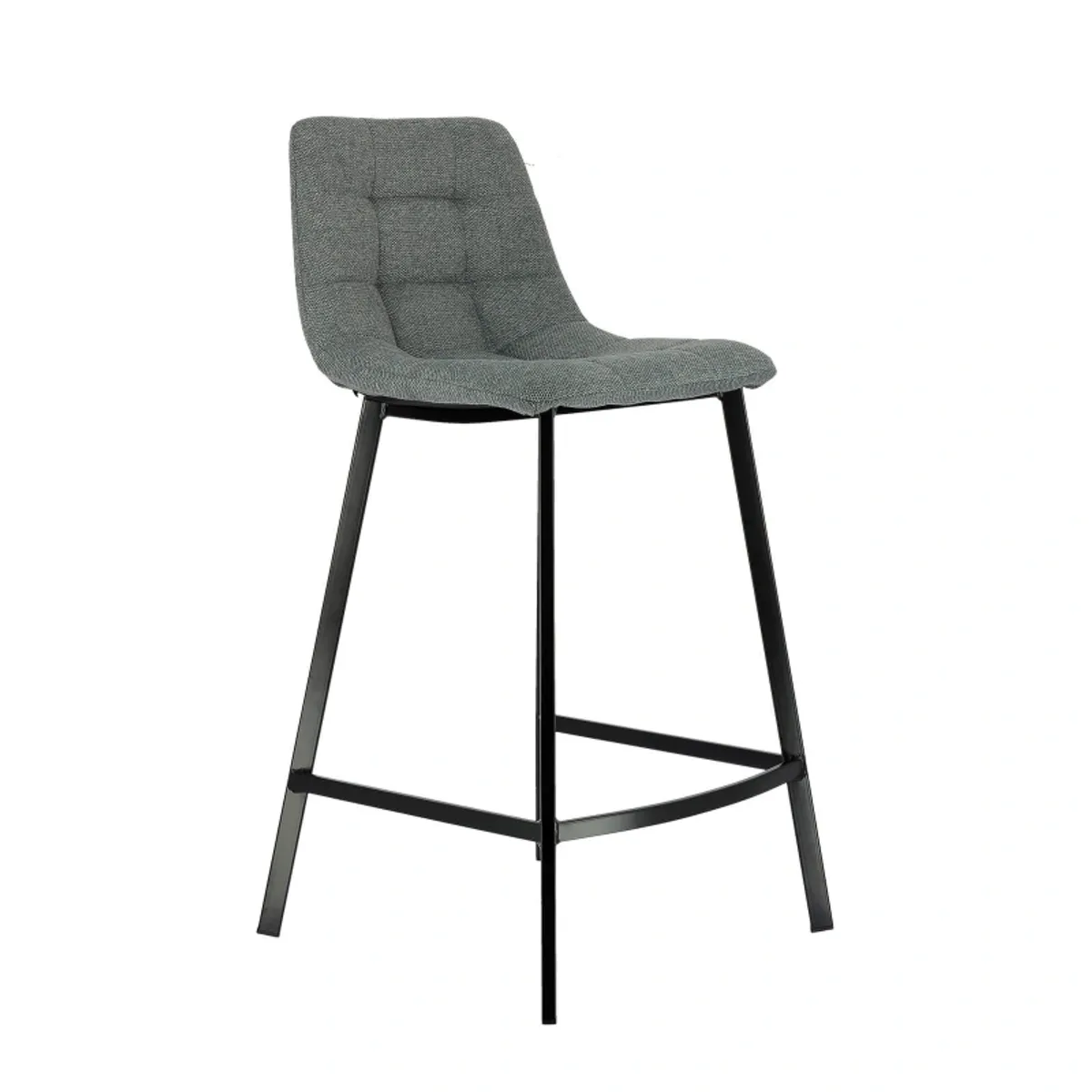 Carvi - Tabouret matelassé hauteur snack en tissu — vue 3