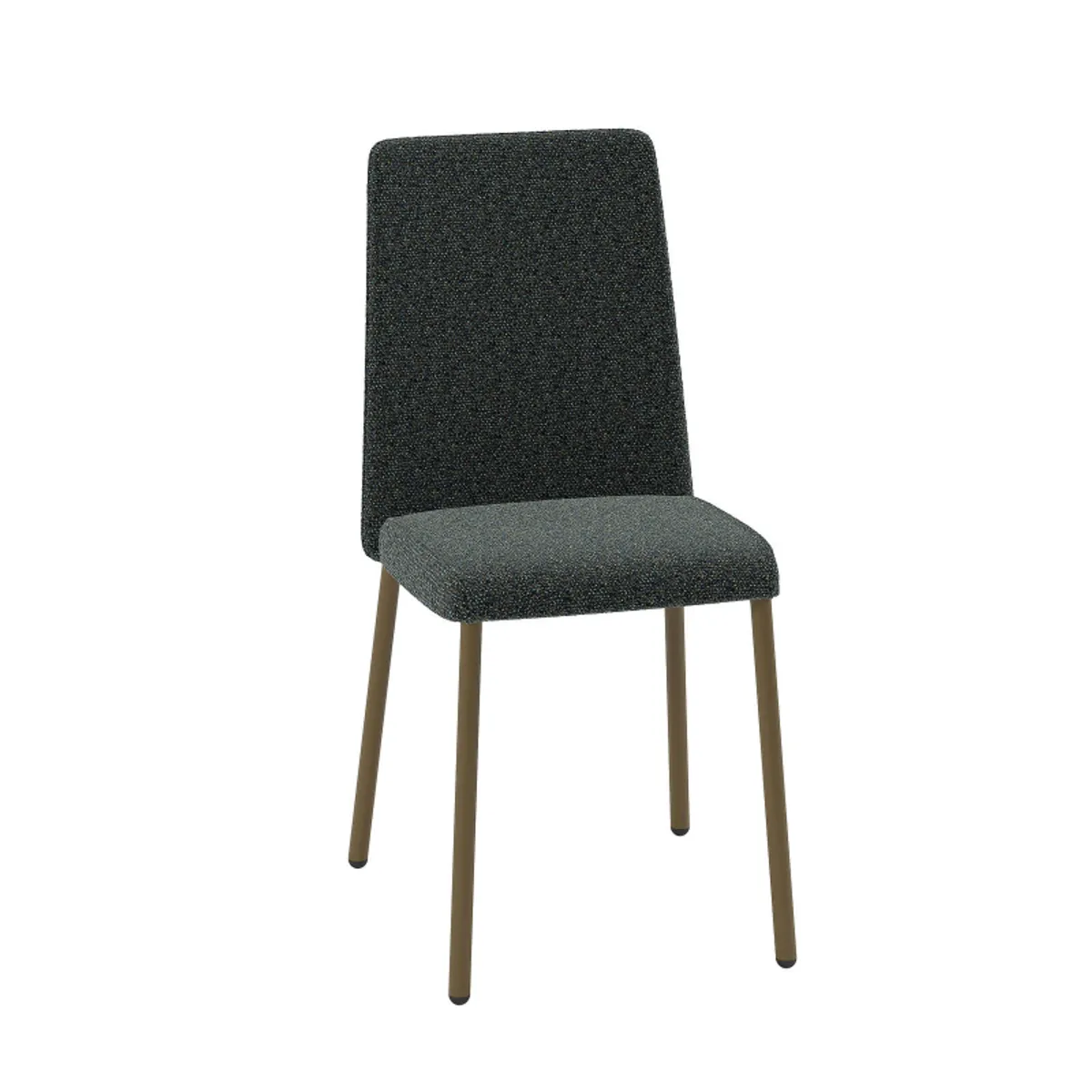 Pierrot - Chaise de salle à manger confortable en tissu et pieds en métal — vue 4