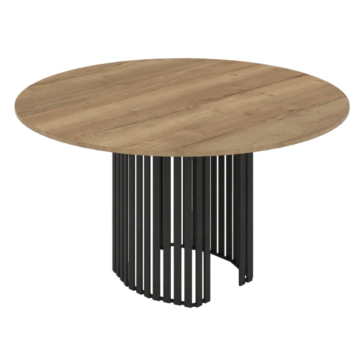 Canvas - Table design ronde avec pied central en métal — vue 5