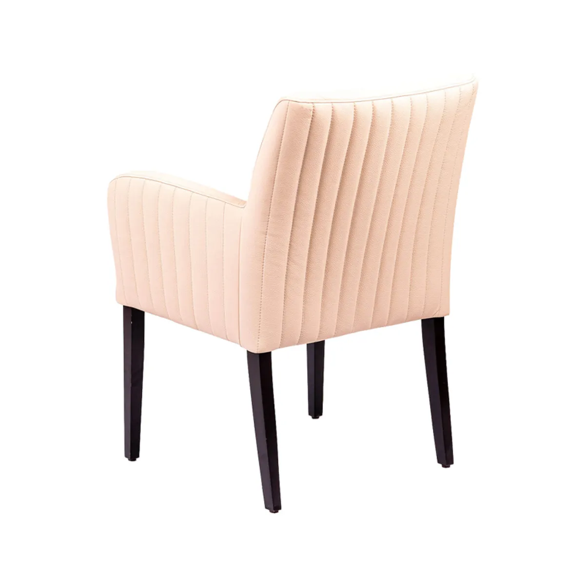 Moritz line - Fauteuil de salon confortable avec dos matelassé et pieds en bois — vue 5