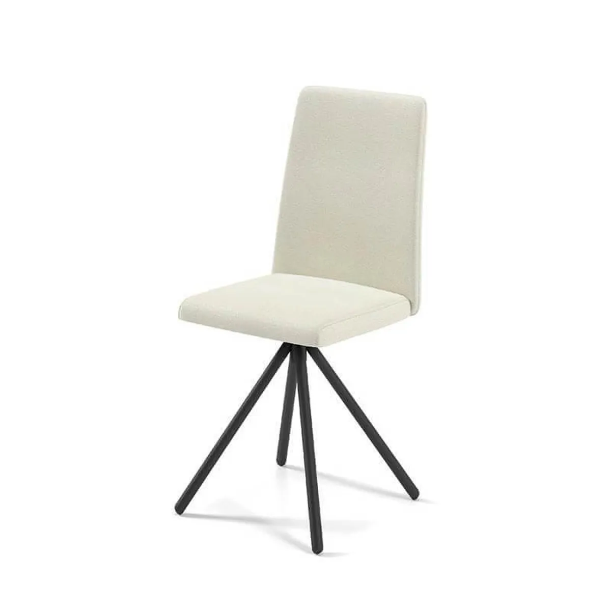 Pinot - Chaise moderne pivotante en tissu — vue 3