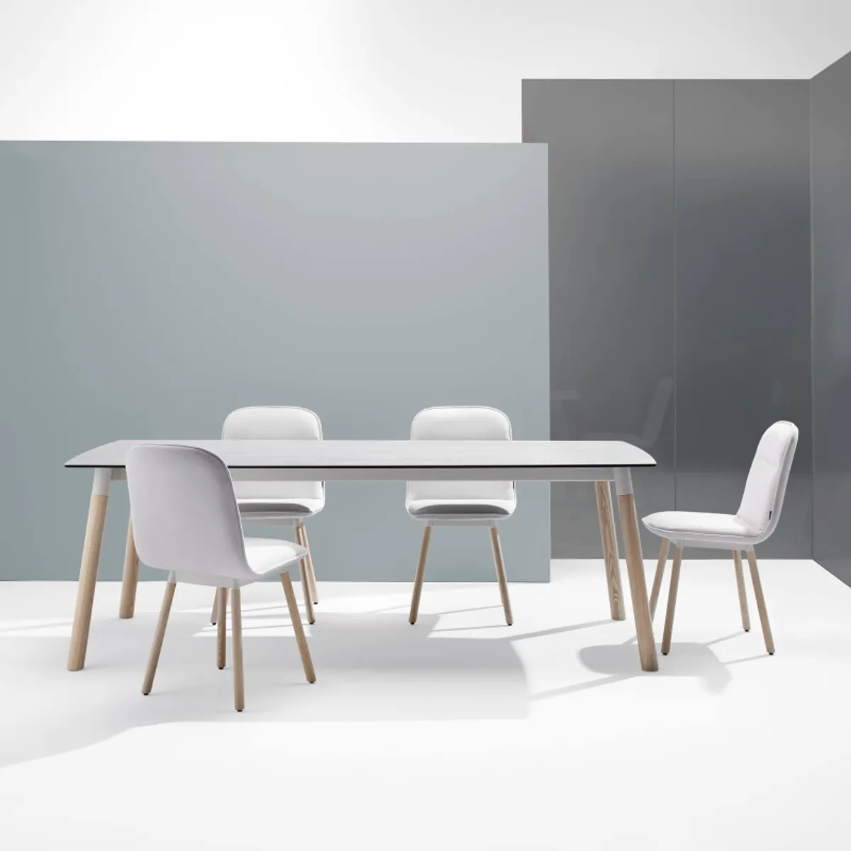 Köln Mobliberica® - Table extensible en céramique et bois — vue 4