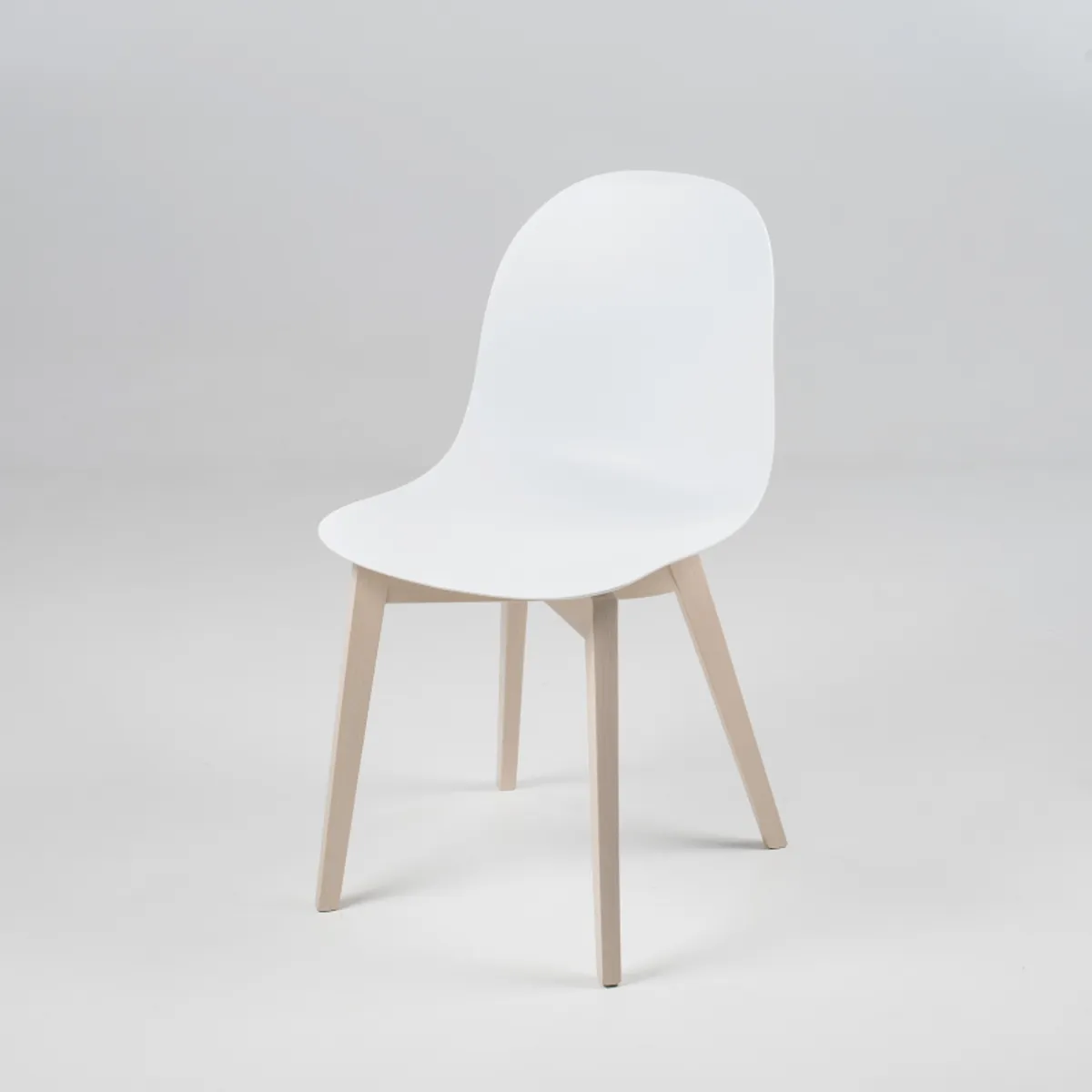1665 Academy Connubia© - Chaise scandinave en polypropylène et bois — vue 4