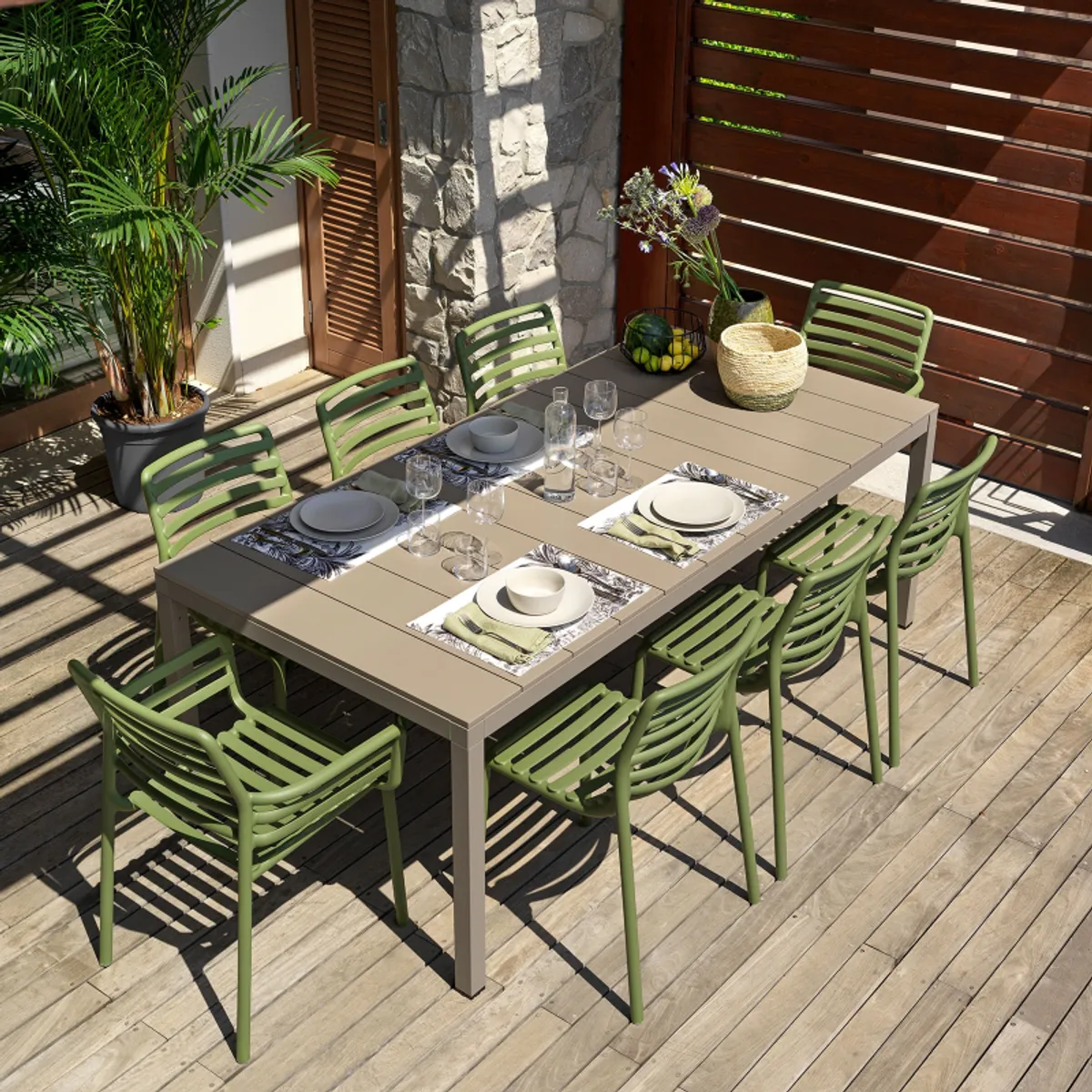 Rio Alu - Table d'extérieur moderne extensible en aluminium — vue 4