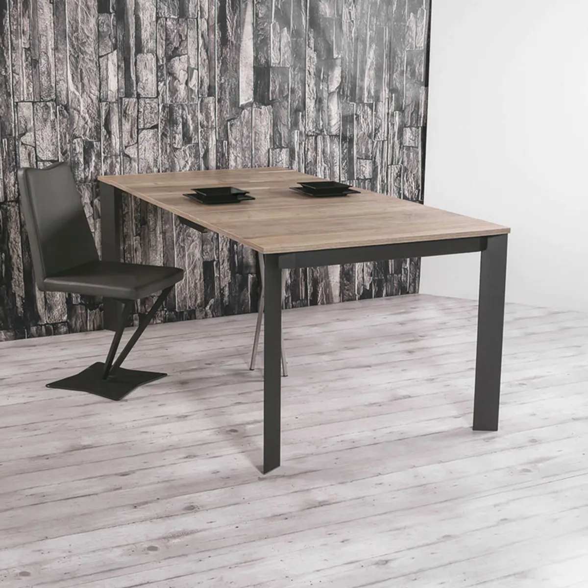 Trek - Console extensible transformable en table en mélaminé — vue 4