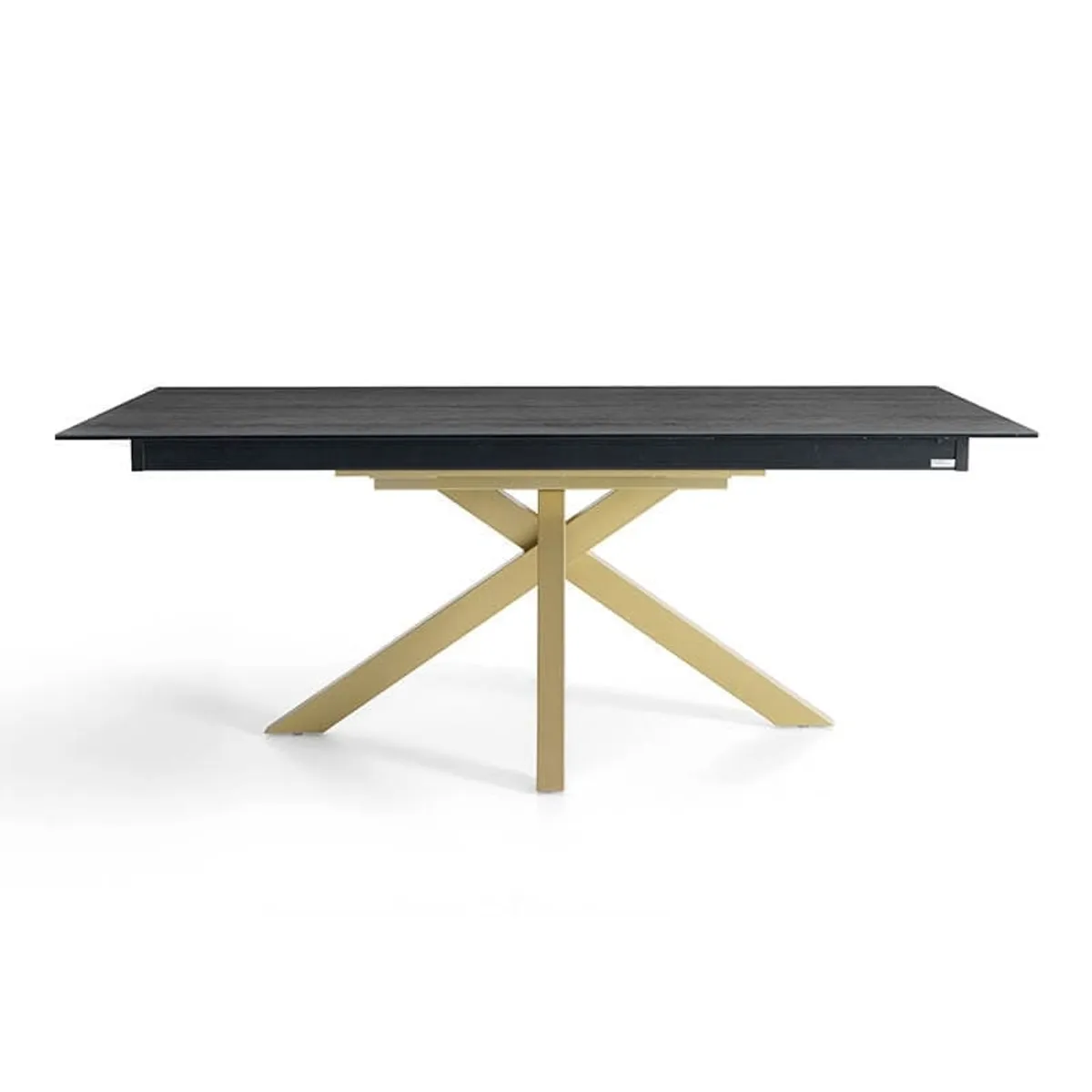 Moon - Table design extensible en Dekton avec pied central — vue 4