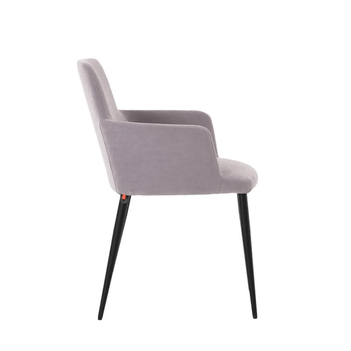 Rob C04 Mobitec® - Fauteuil de salle à manger confortable en tissu et pieds métal — vue 4