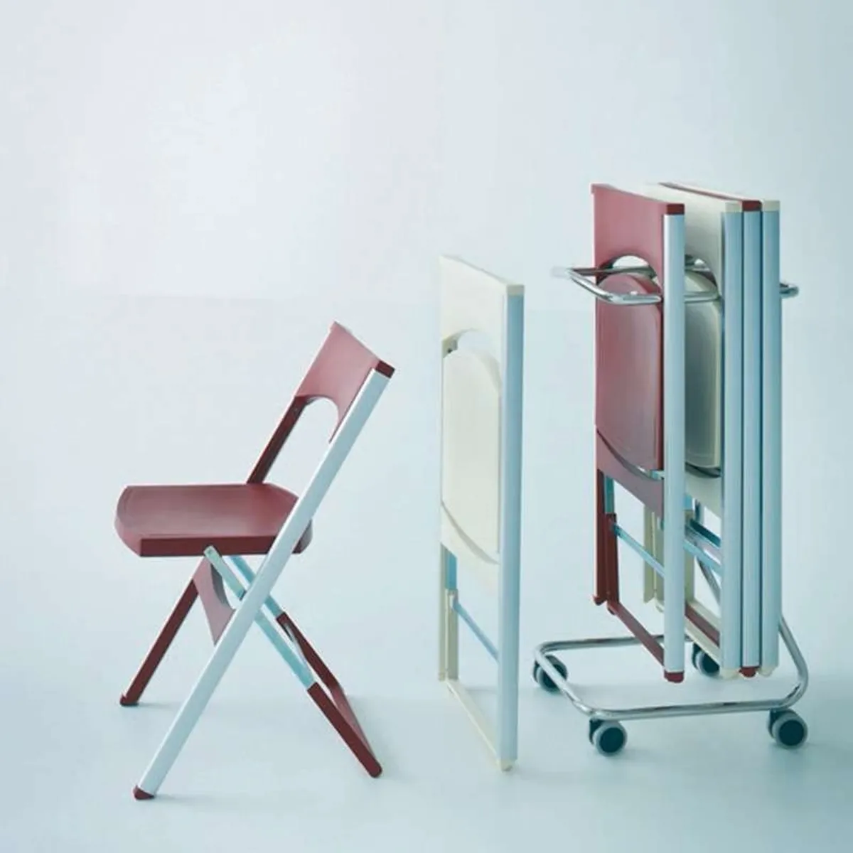 Compact - Chaise pliante solide en technopolymère et métal aluminium — vue 4