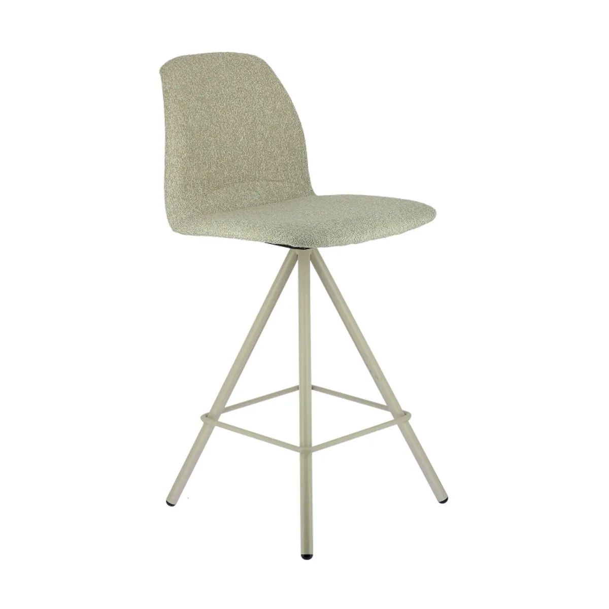Osaka - Tabouret snack moderne en tissu et pieds métal — vue 4