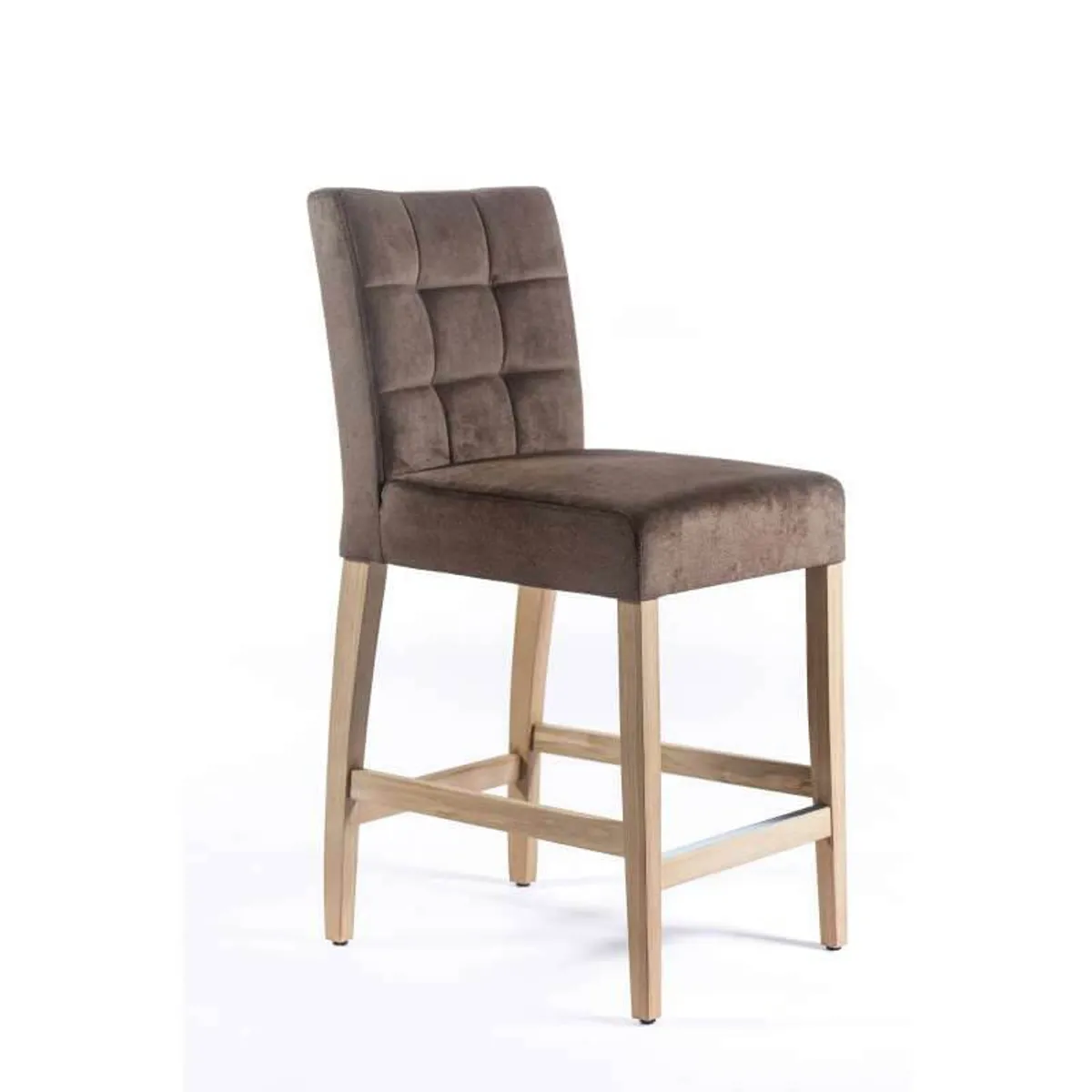 Tabouret snack en tissu et bois – Matias 2