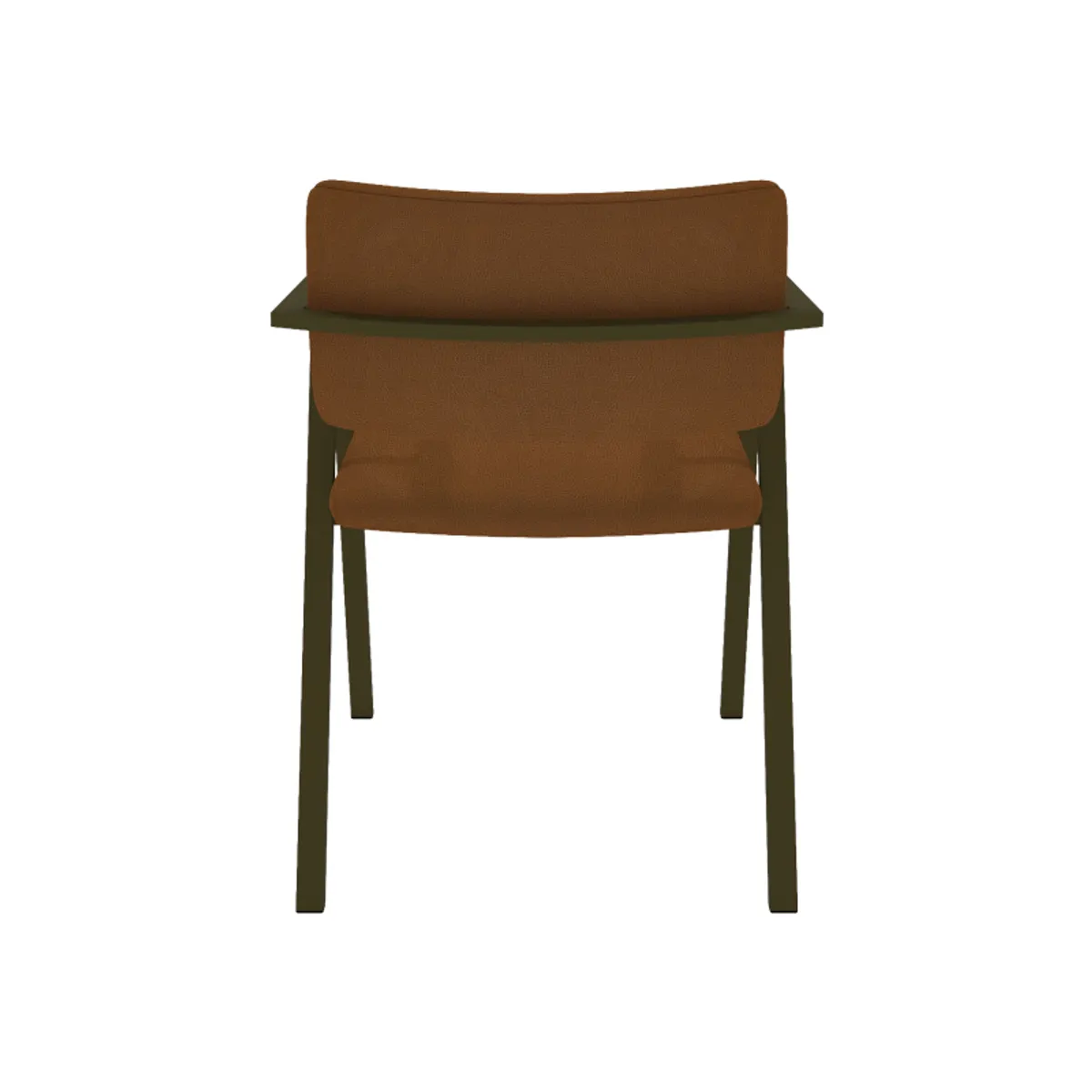 Bormio - Chaise design en simili avec accoudoirs et pieds en métal — vue 5