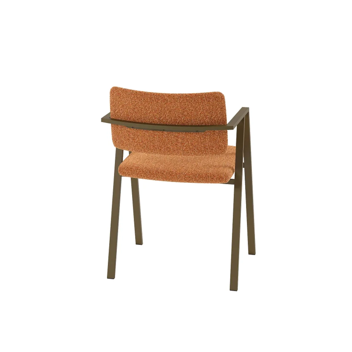 Bormio - Chaise design en tissu avec accoudoirs et pieds en métal — vue 5