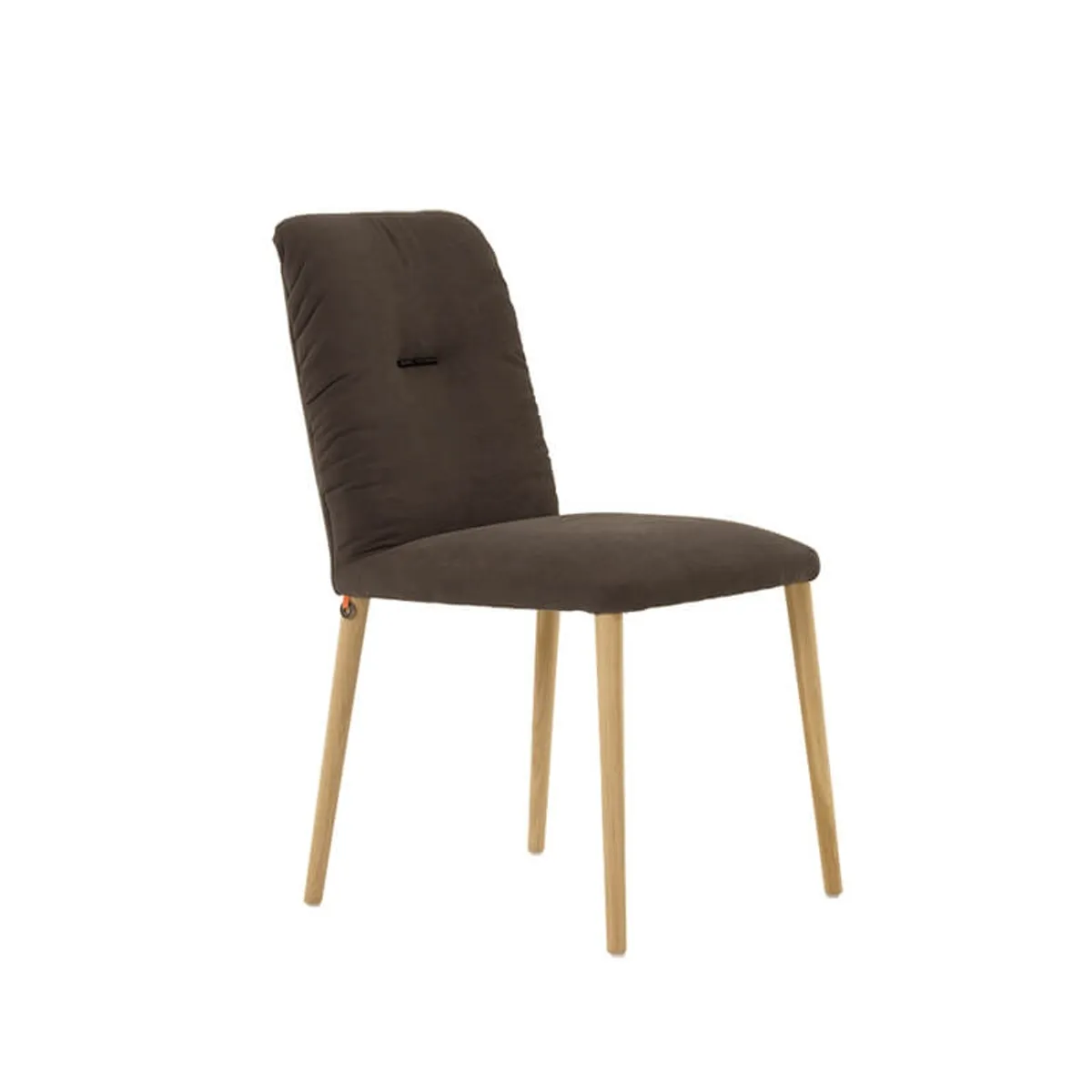 Aura Mobitec® - Chaise style cocooning en tissu et pieds bois — vue 3