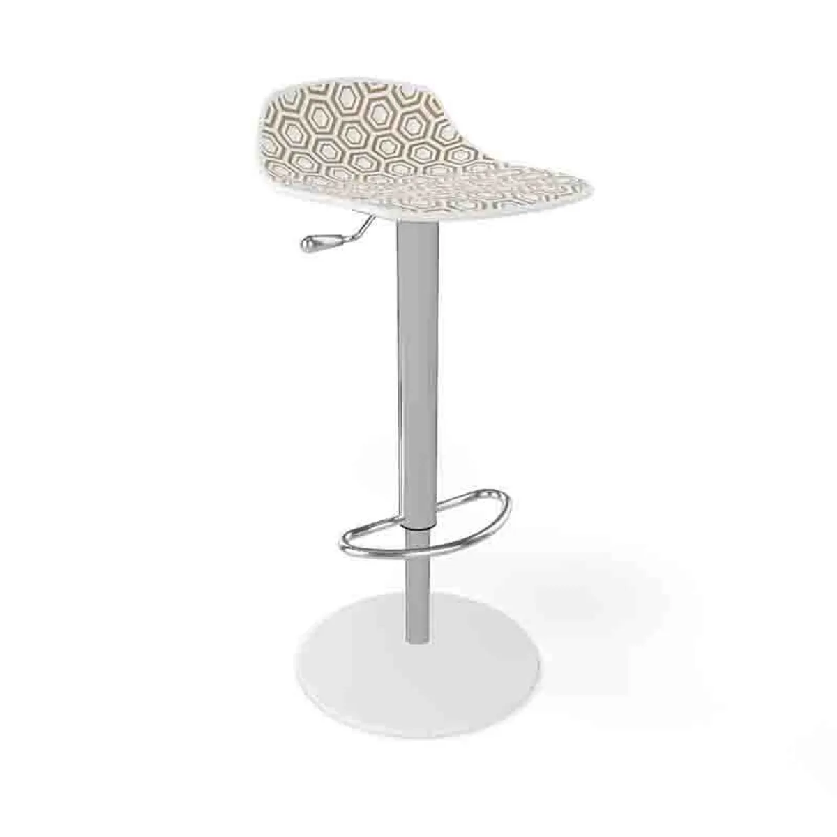 Alhambra 97A / 97AV - Tabouret italien sans dossier réglable en hauteur avec assise à motifs — vue 5