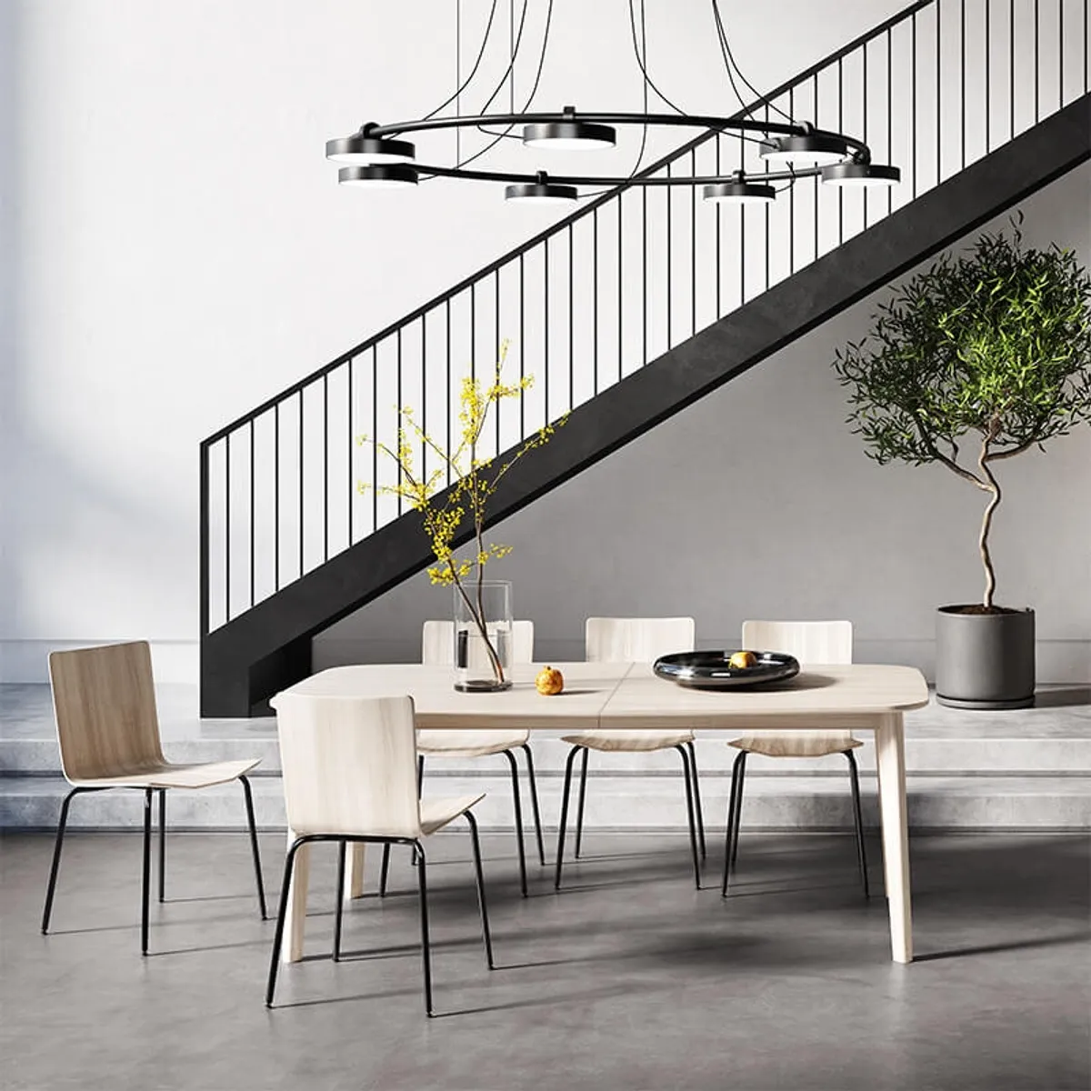 SM118/119 - Table extensible en bois massif fabriquée au Danemark — vue 3