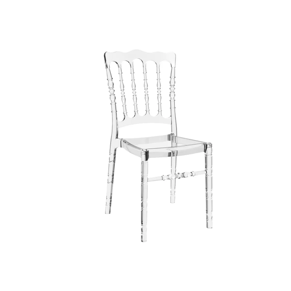 Opera - Chaise Napoléon empilable revisitée en polycarbonate transparent