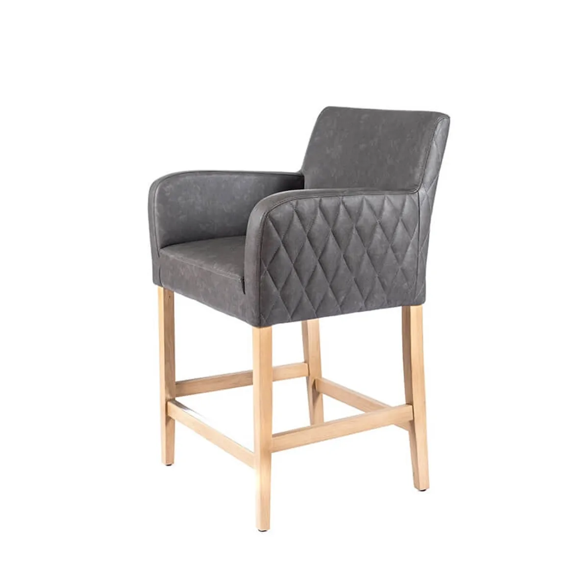 BarMoritz diamant - Tabouret snack avec accoudoirs matelassé sur le dossier — vue 4