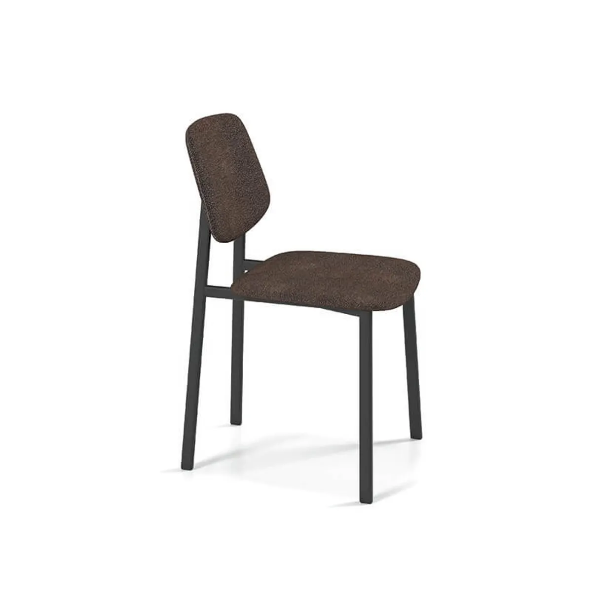 Lugano - Chaise de séjour en tissu et pieds en métal — vue 4