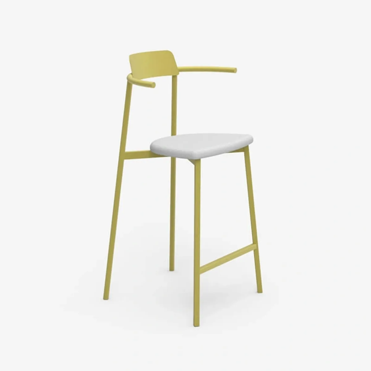 Alice Carrier ® - Tabouret snack moderne en acier fabriqué en France