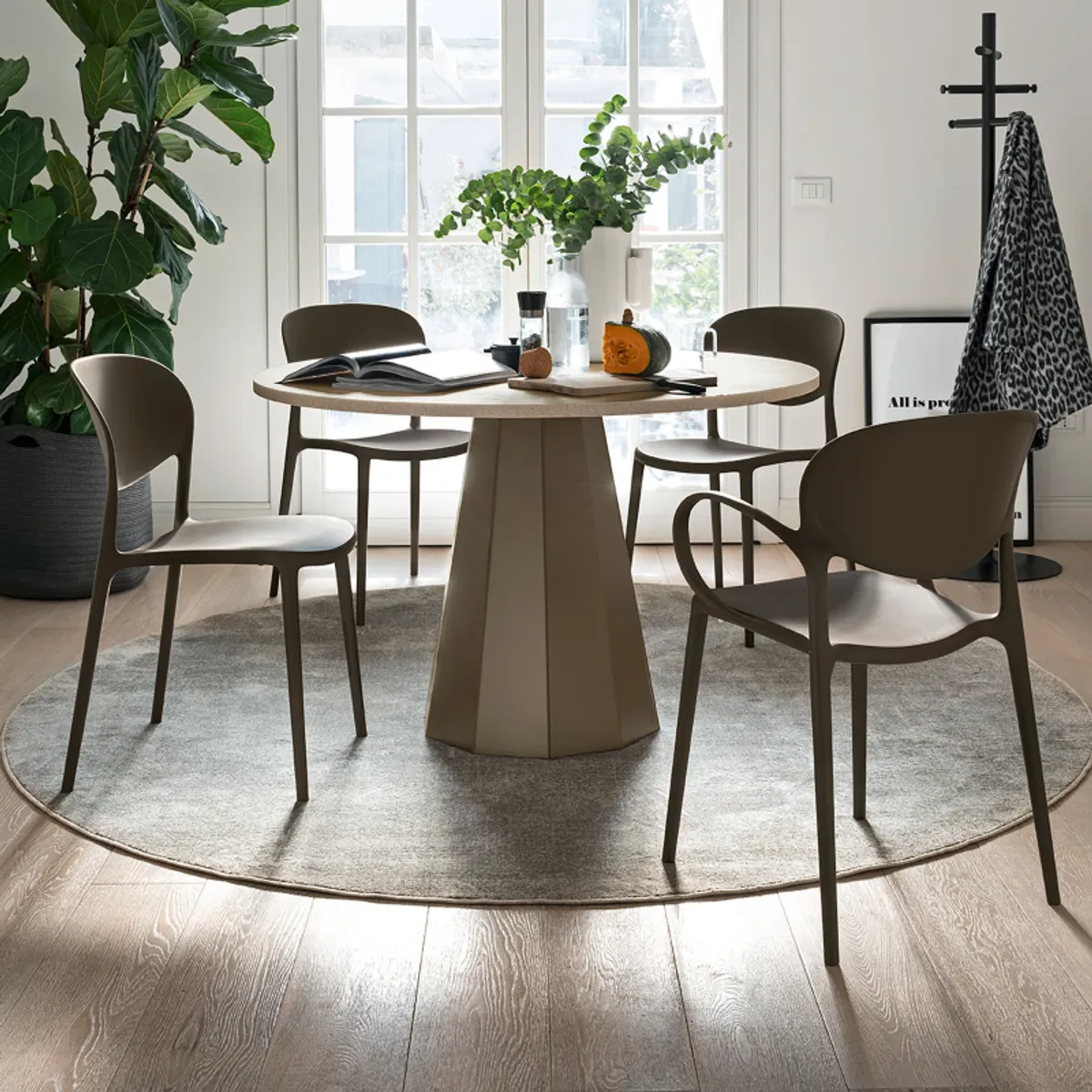 Abby Connubia® - Fauteuil italien empilable en polypropylène recyclé — vue 5