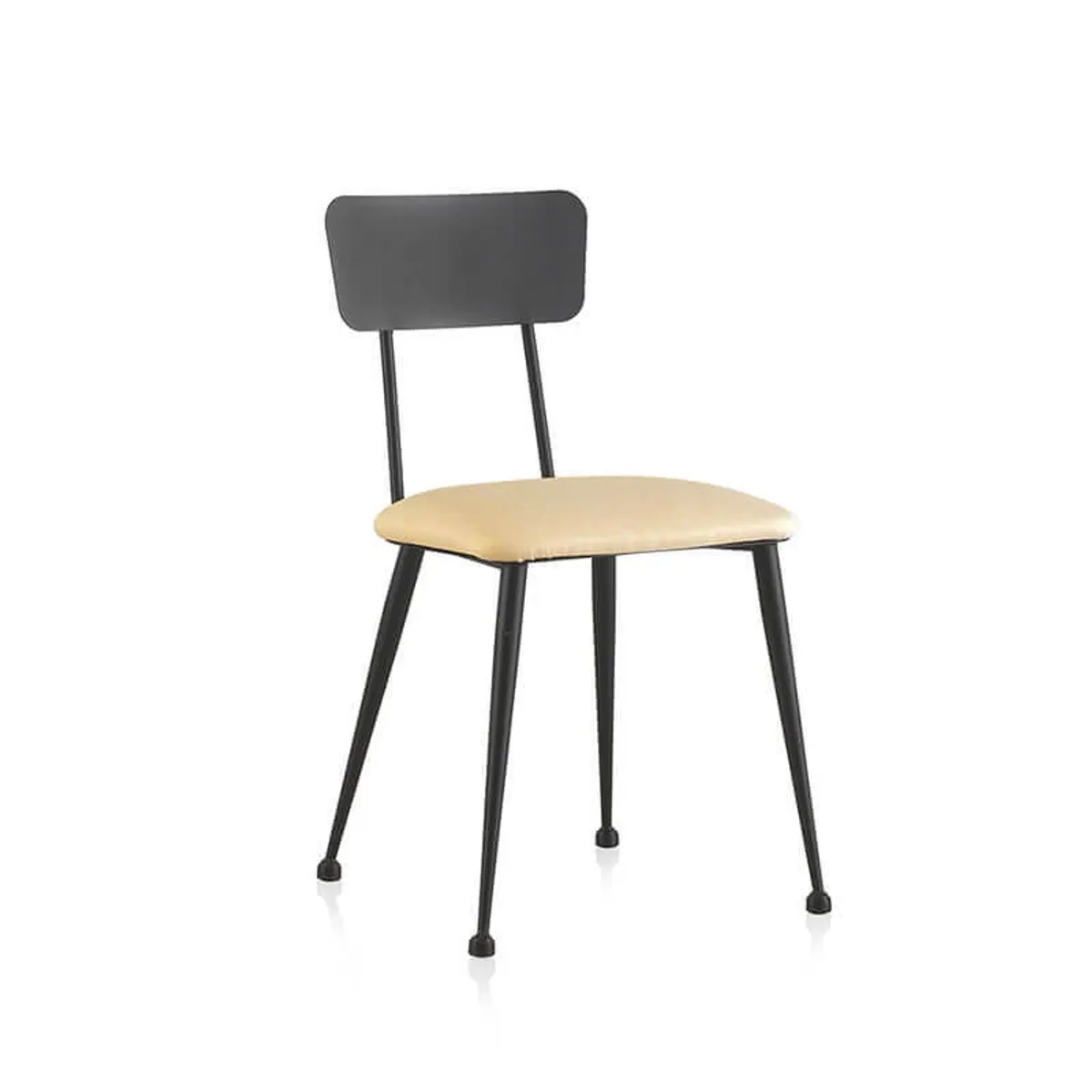 Lanuza - Chaise en métal rembourrée pour salle à manger — vue 3