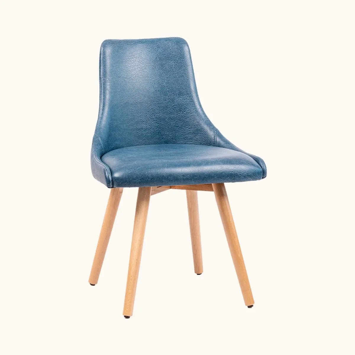 Lars - Chaise confortable avec pieds en bois