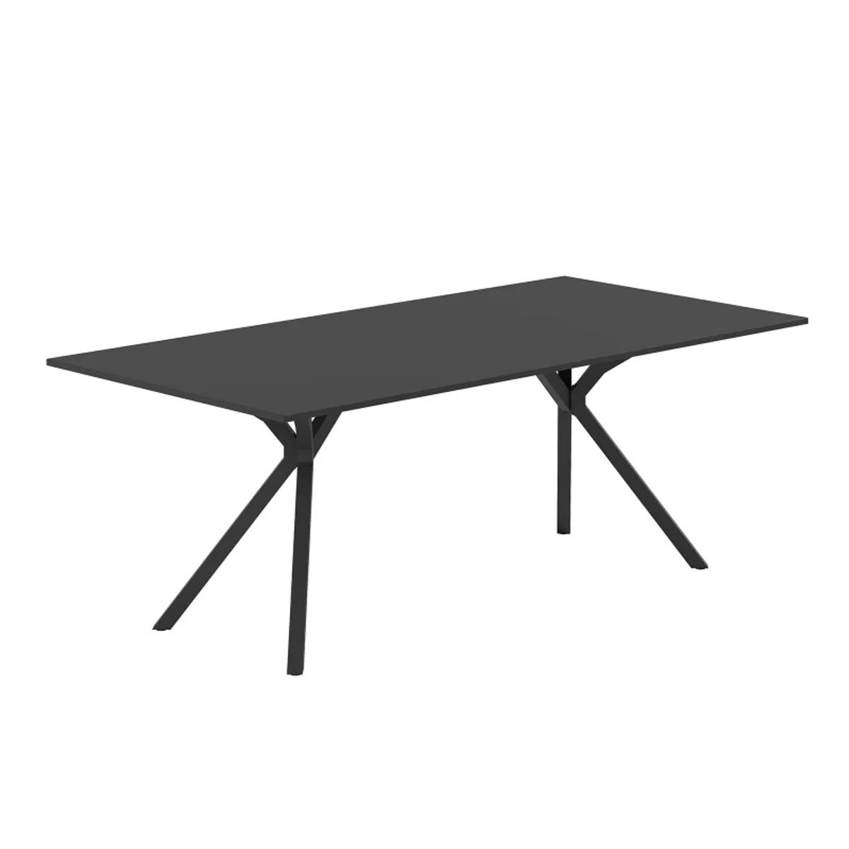 Onyx - Table design rectangulaire avec pieds en métal — vue 4