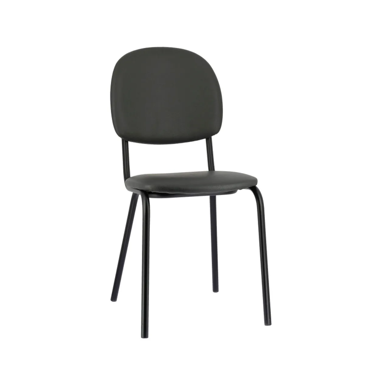 STR5 - Chaise de cuisine vintage en simili et métal — vue 3
