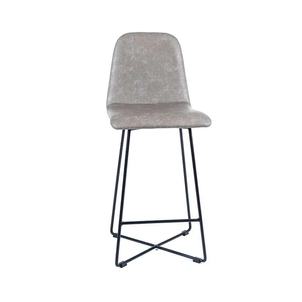 BarPandora diamant - Tabouret snack design rembourré avec pieds filaires en métal noir — vue 5