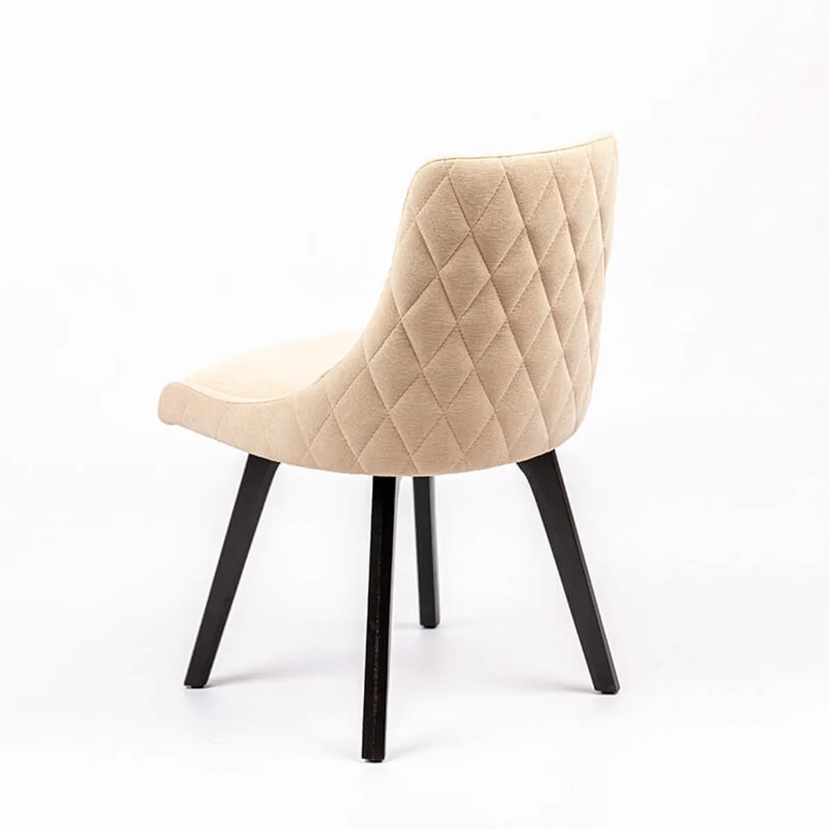Lars diamant - Chaise en tissu matelassé diamant et en bois massif — vue 5