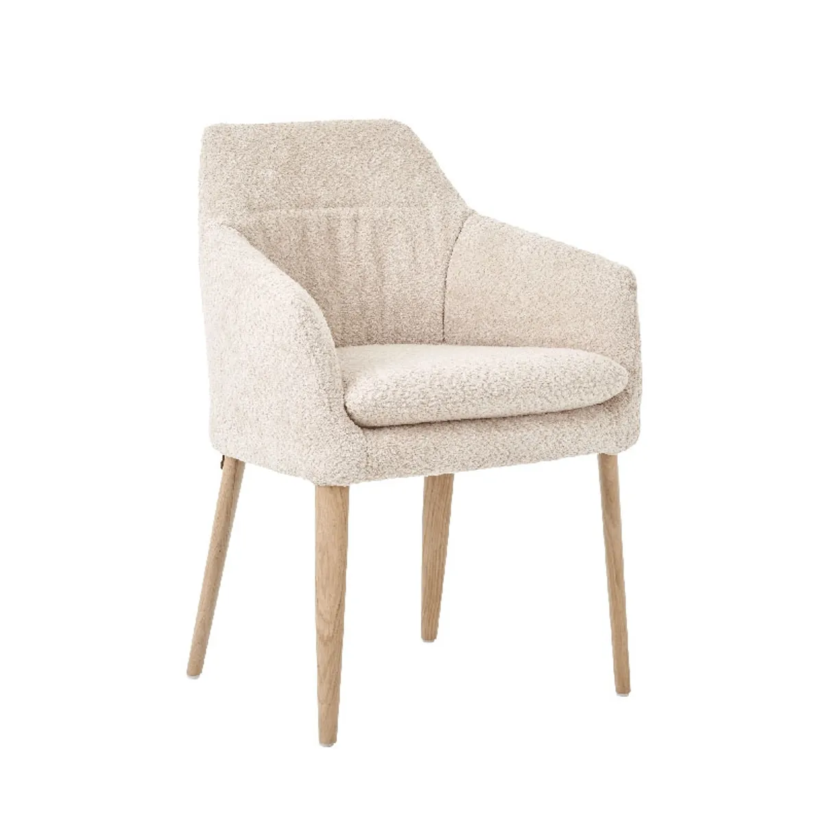 Saga Mobitec® - Fauteuil confortable en tissu et pieds en bois