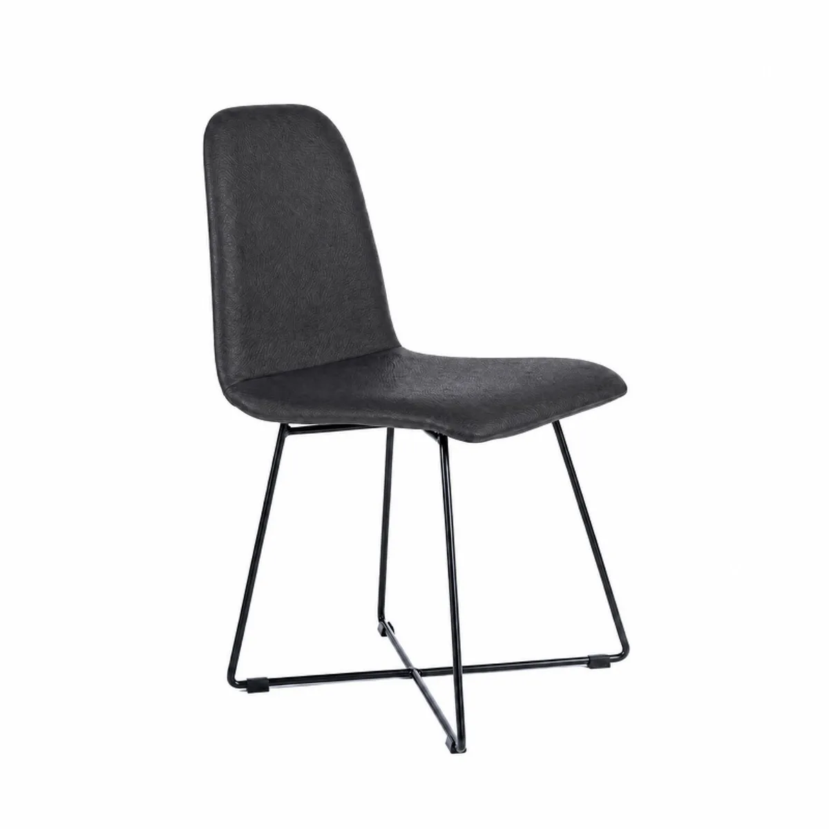 Pandora - Chaise design avec pieds filaires noirs — vue 3