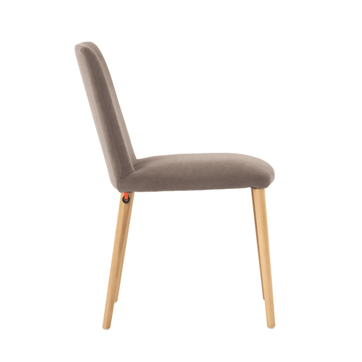 Rob C01 Mobitec® - Chaise moderne en tissu rembourrée avec pieds en bois massif — vue 5
