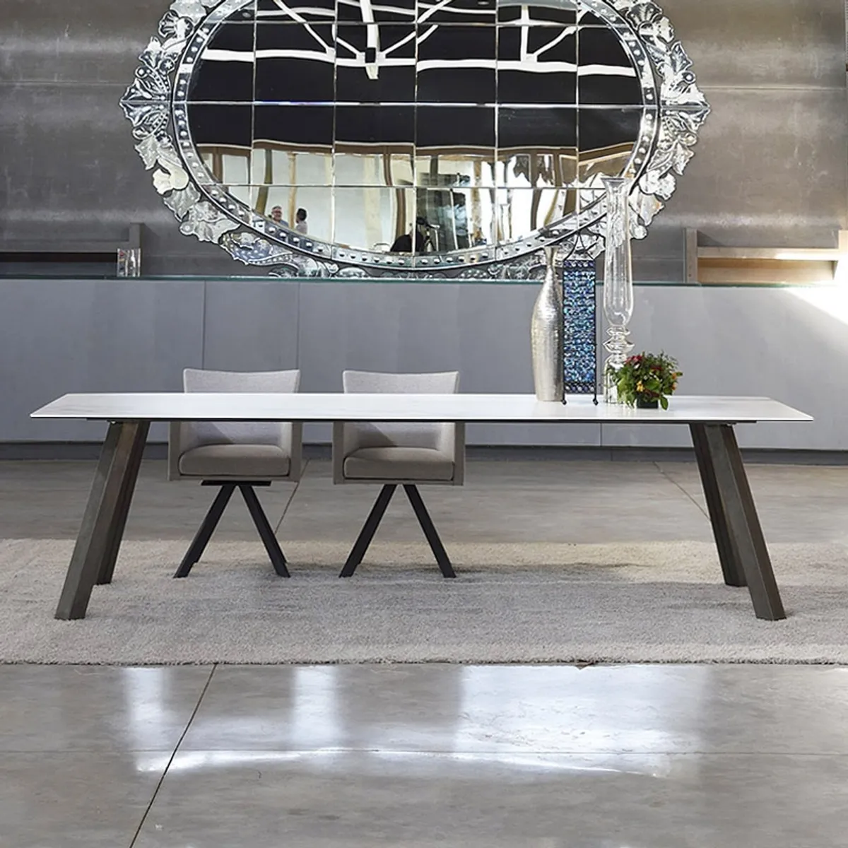 Artur - Table de salle à manger moderne en Dekton