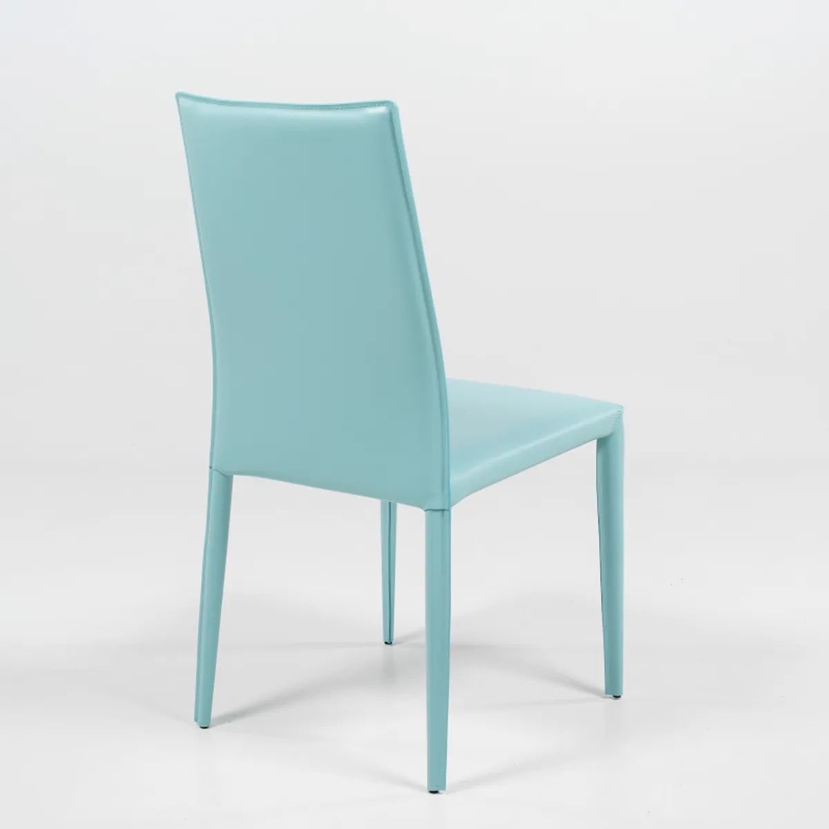 Kesha - Chaise contemporaine en croûte de cuir — vue 5