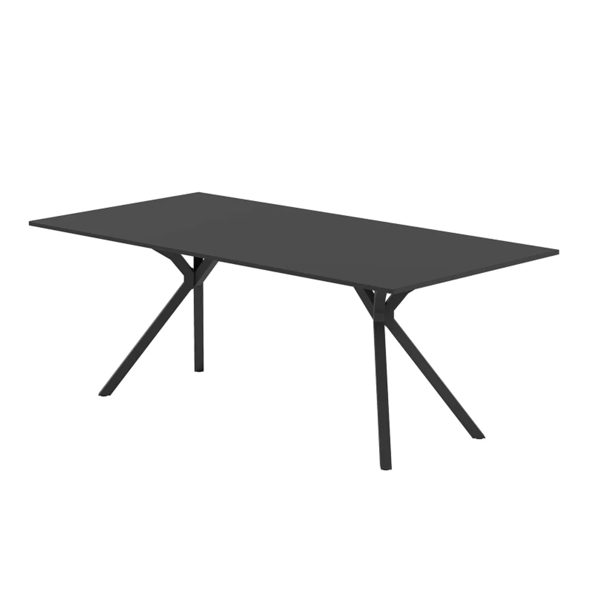 Onyx - Table design rectangulaire avec pieds en métal — vue 3
