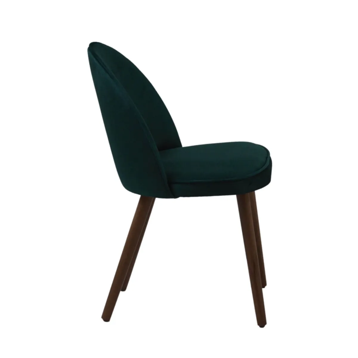 Bistrot - Chaise cosy en tissu avec pieds en bois — vue 5