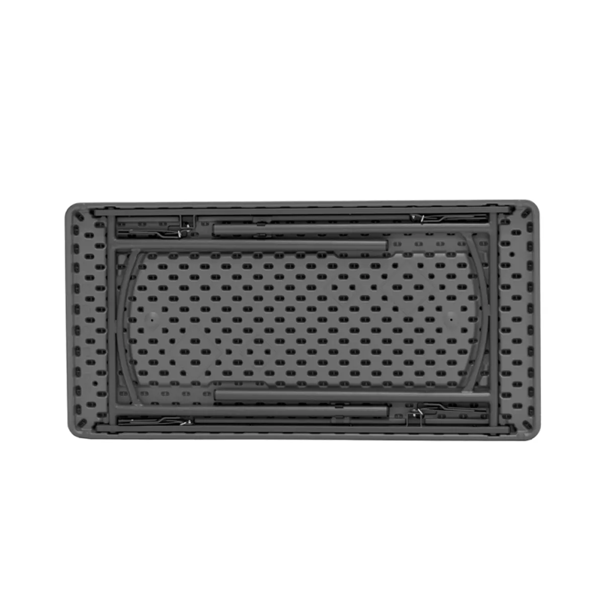 L120 - Table pliante rectangulaire gris foncé — vue 3