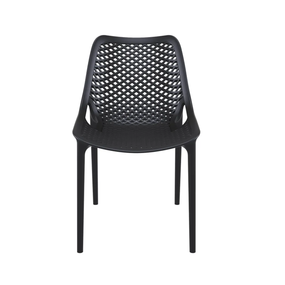 Air - Chaise moderne ajourée en polypropylène — vue 4