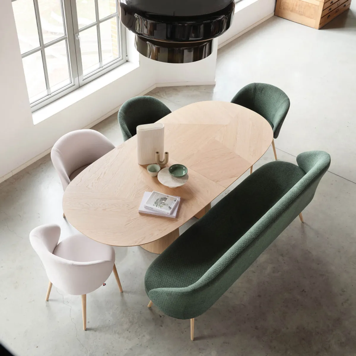Neo Mobitec ® - Fauteuil cosy confortable en tissu et pieds bois — vue 4