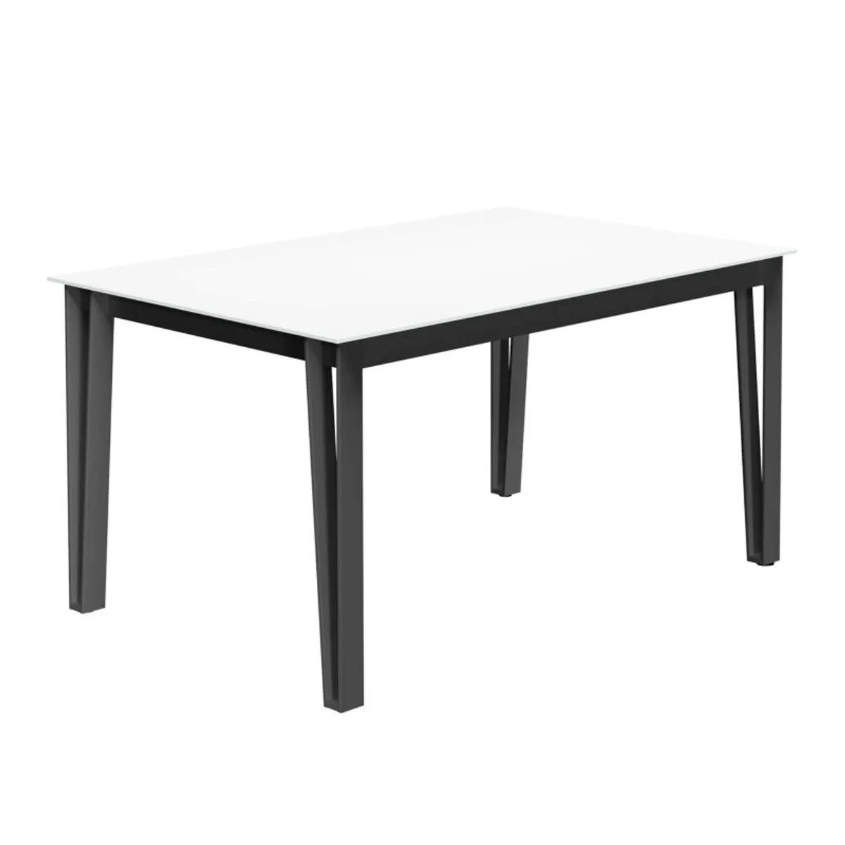 Okaso - Table de salle à manger rectangulaire en stratifié pieds en épingle — vue 3