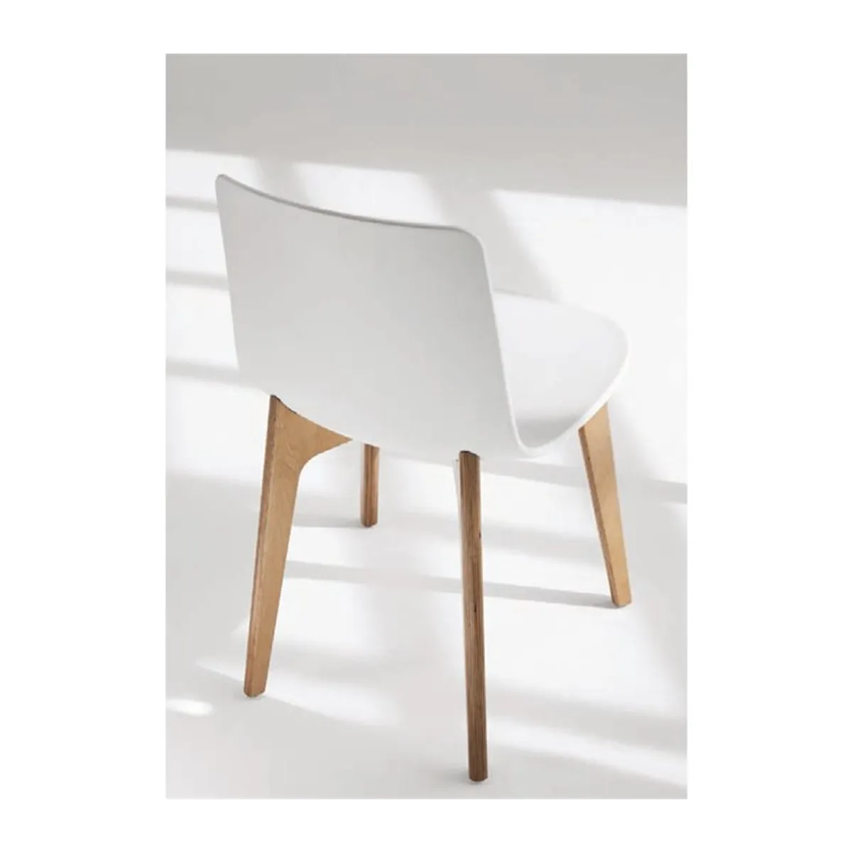 Lottus Enea® - Chaise design en polypropylène et pieds bois — vue 4