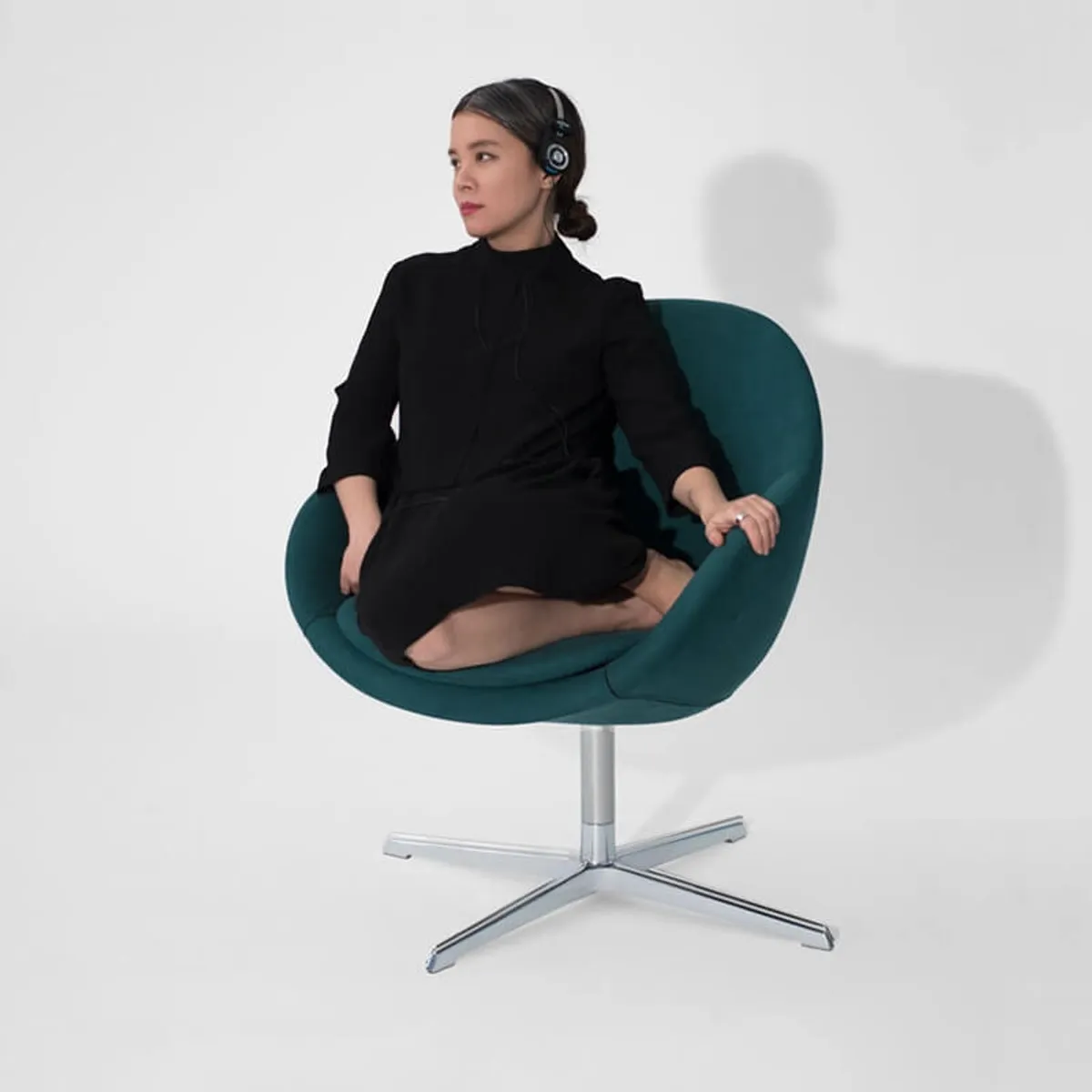 Kokon club Varier® - Fauteuil pivotant confortable en tissu design — vue 3