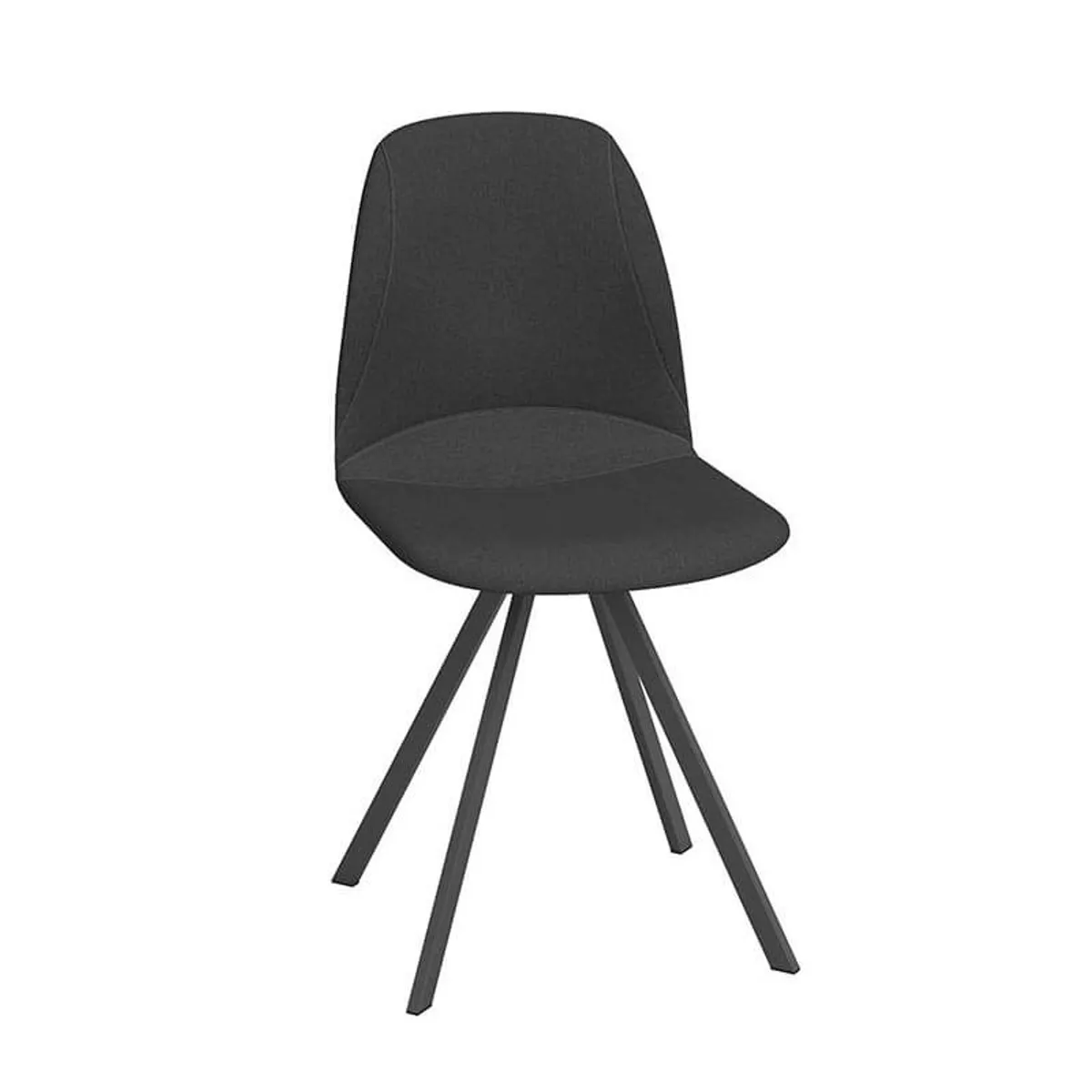 Girona - Chaise moderne coque pivotante en simili — vue 4