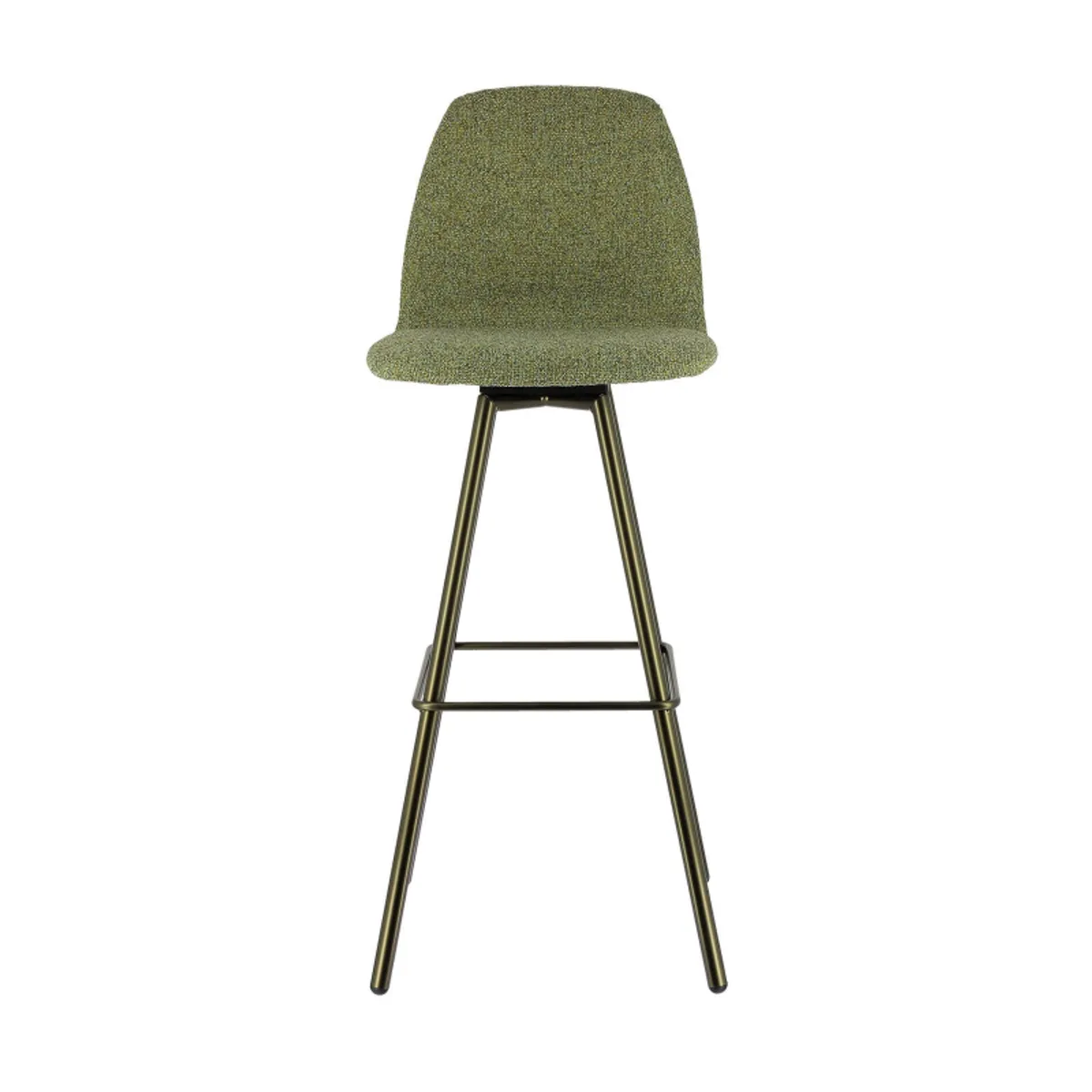 Osaka - Tabouret de bar moderne en tissu et pieds en métal — vue 3