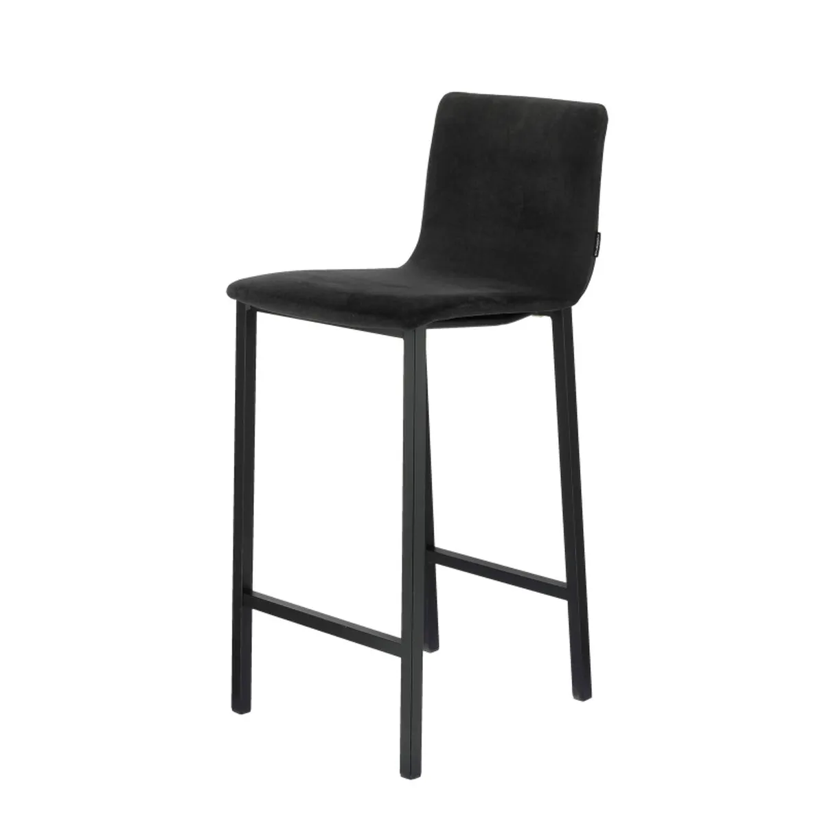 Koko Mobliberica® - Tabouret snack en tissu dossier bas avec pieds en métal — vue 4