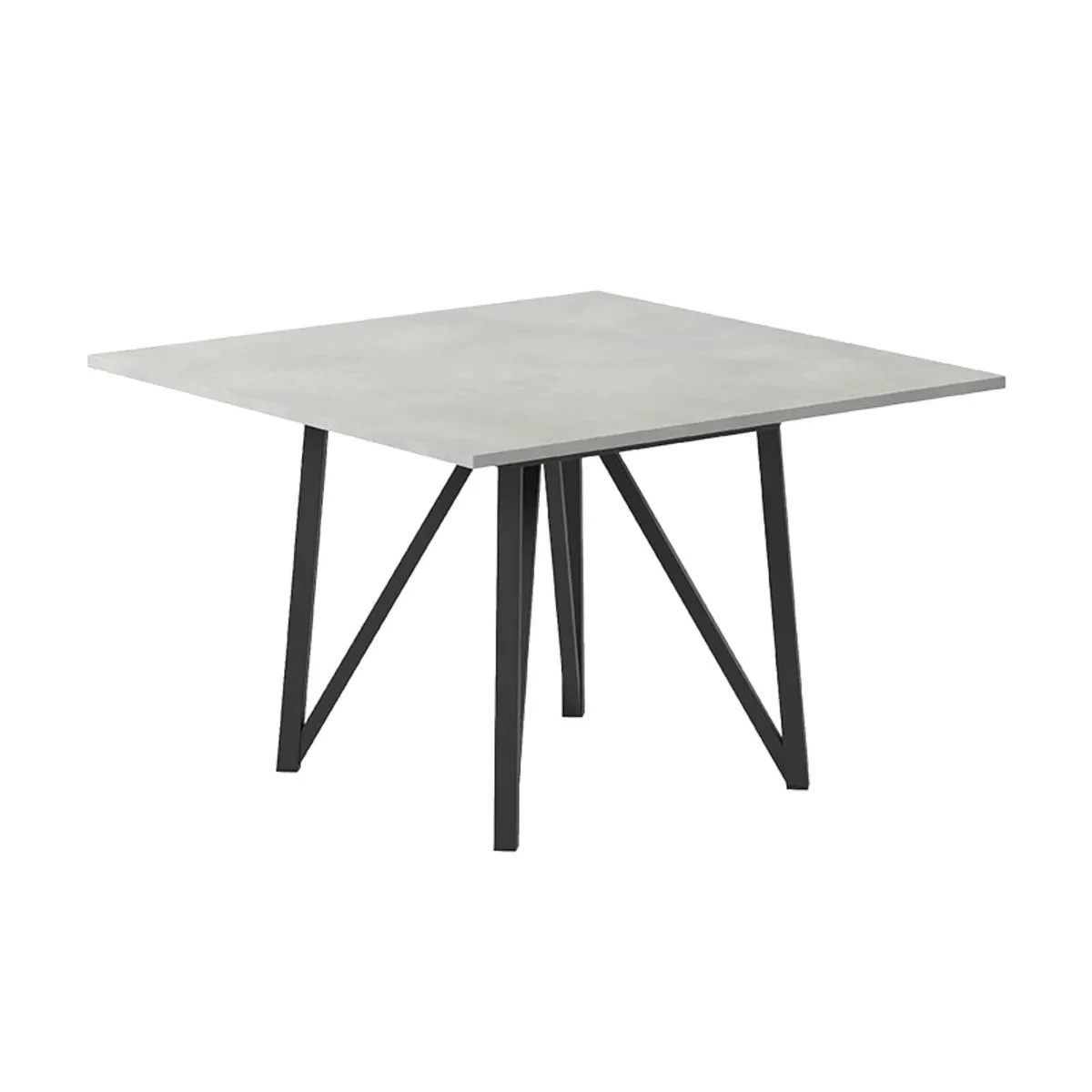 Wacko 2.0 - Table carrée design pieds en métal — vue 3