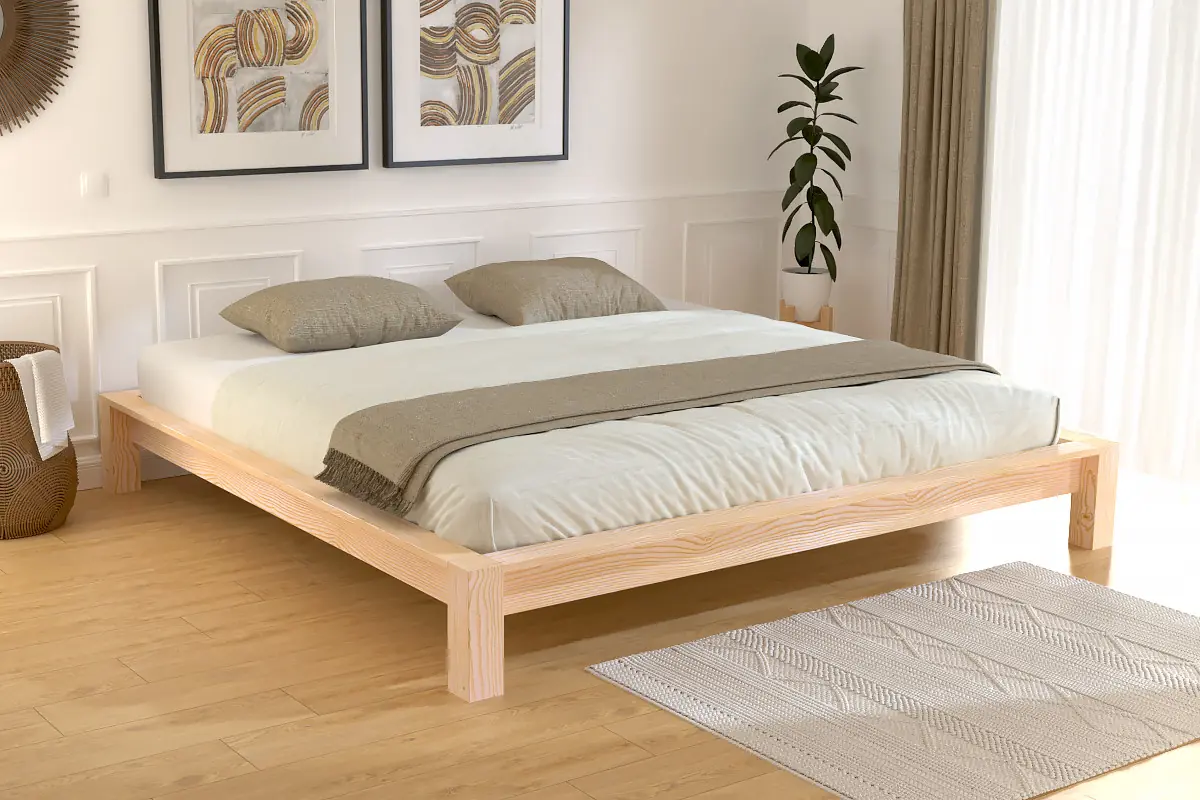 Lit King Size bois massif — vue 3