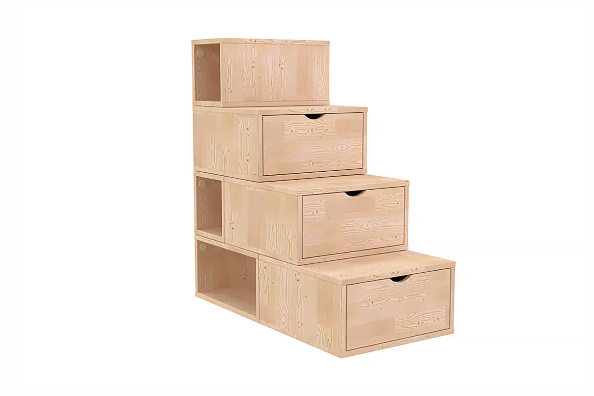 Escalier cube de rangement hauteur 100 cm
